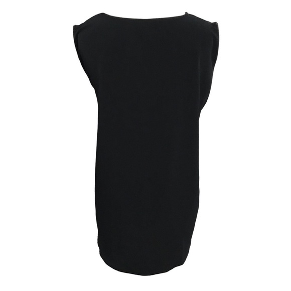 Express Black Zip Sleeveless Blouse High-Low Top Size Small - Picture 5 of 8